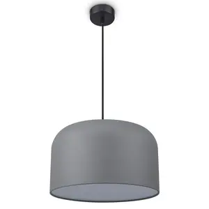 Подвесной светильник BOWL E27 Paco Home, серо-белый