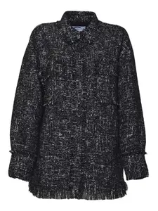 Блузка с бахромой Msgm, черный