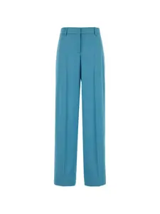 Атласные брюки широкого кроя STELLA MCCARTNEY, синий