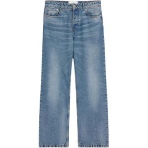 Джинсы Ami Paris Logo Patch с широкими штанинами AMIPARIS, синий