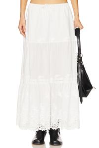 Миди-юбка на резинке Weworewhat, ivory