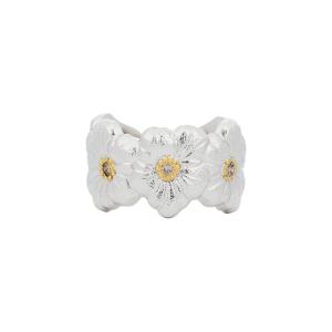 BUCCELLATI Кольцо Blossoms из стерлингового серебра 925 пробы унисекс серебряное