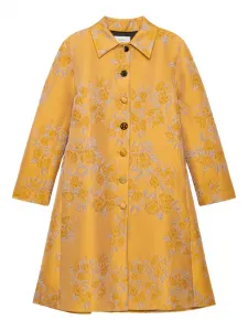 Пальто с цветочным узором Maliparmi, желтый