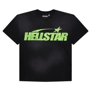 Футболка Hellstar Classic T-Shirt Black/Green, черный