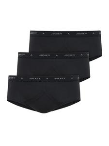 Трусы Jockey Slips Uk Classic Cotton Rib Y-Front 3 Stück, черный