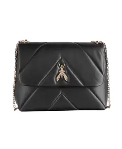 Наплечная сумка Fly с мягкой подкладкой Patrizia Pepe, черный