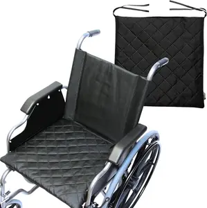 Подушка для сиденья SENIORI 44x44 см для инвалидной коляски, водонепроницаемая, нескользящая, черная