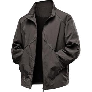 Куртки мужские с воротником стойкой, умеренные VanCamel, coffee