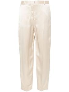 TOTEME атласные брюки с заниженной талией, нейтральный цвет