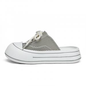 NANJIREN Закрытые тапочки женские горохового цвета, цвет Pea Green