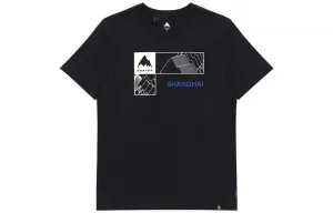 BURTON Футболка Unisex Black Crew Neck Moderate Straight Fit