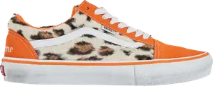 Кроссовки Supreme x Skate Old Skool 'Leopard Pack - Orange', оранжевый