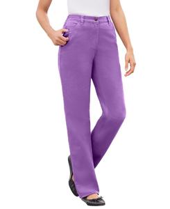 Женские джинсы Within Tall Perfect из хлопка с эластичной задней частью Woman Within, Purple