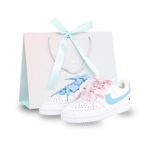 Nike Кроссовки Court Vision 1 Qinzhi Yunyin, износостойкие, низкие, для скейтбординга, унисекс, розовые, синие