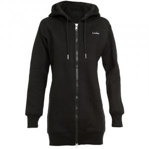 Длинная, уютная куртка с капюшоном и двусторонней молнией j006 Winshape, черный