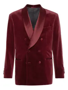 Бархатный пиджак Brunello Cucinelli, красный