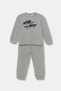Детский хлопковый спортивный костюм United Colors Of Benetton, серый