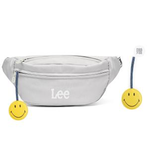 Lee Тканевая наплечная сумка Regular Unisex Multicolor, Sea Salt Gray+Smiley Face Pendant
