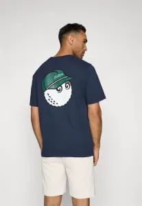 Футболка с принтом "бермуды болдуин" Malbon, Navy