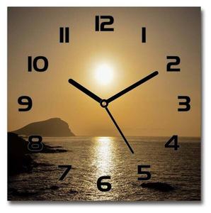 Настенные часы Tulup Sonnenuntergang, 30x30x1 см, черный