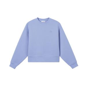 Свитшот с аппликацией логотипа LACOSTE, фиолетовый