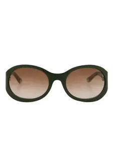 Солнцезащитные очки с логотипом Gucci, зеленый