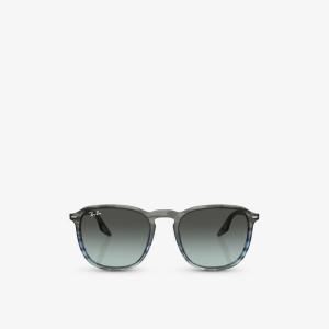 Солнцезащитные очки RB2203 в квадратной оправе с кристаллами Ray-Ban, синий