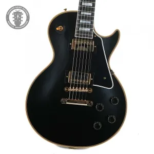 Новая Gibson Custom Shop 1957 Les Paul Custom Reissue с 2 звукоснимателями VOS, эбеновое дерево