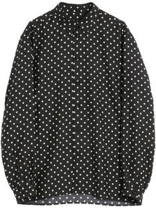 Рубашка из шелка Valentino Garavani Plusdepois с принтом, черный