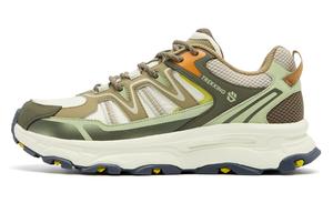 QIAODAN Кроссовки для бега по пересеченной местности с низким верхом, амортизация, покрытие, баланс, мужские, Tender Shoot, желтые, лугово-зеленые