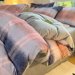 Jie Liya Комплект постельного белья 1,2 м, для кровати 150*200 см, мягкая ткань, цвет Fushih