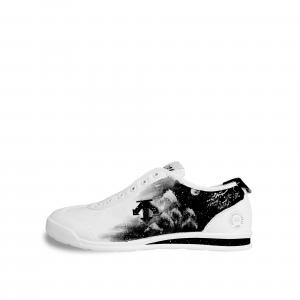 DESCENTE Кроссовки для скейтбординга Cron Tempo Snow And Rain See Plum Blossom, устойчивые к истиранию, низкие, унисекс, черные, белые