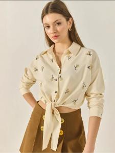 Bianco Lucci Рубашка в цвете Honey, Light Yellow