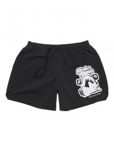 Шорты для плавания с графическим принтом Acne Studios, черный