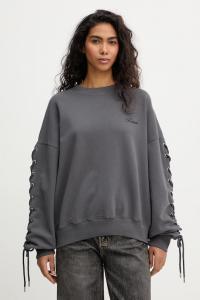 Хлопковая толстовка Rotate, серый