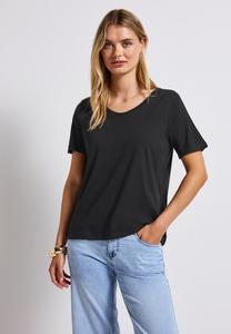 Футболка Street One Basic T-shirt, Schwarz/Black