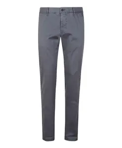 Узкие хлопковые брюки Incotex, серый