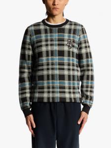 Хлопковый джемпер Lyle & Scott, Jet Black/Mid Grey