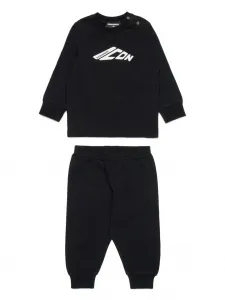 Спортивный костюм с логотипом DSQUARED2 KIDS, черный
