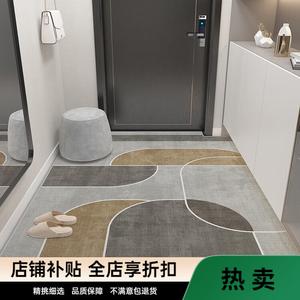 Budis Ковер 120х140 см для прихожей и ванной, абсорбирующий, с геометрическим дизайном, не скользящий, Jinguan-8