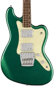 Бас-гитара Squier Paranormal Rascal HH, гриф Laurel, защитная накладка Mint, цвет Sherwood Green