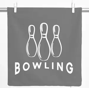 Декоративная подушка Huuraa, подарочный чехол для боулинга с кеглями, 40x40 см, стальной серый хлопок, украшение для боулинга Hellweg Druckerei