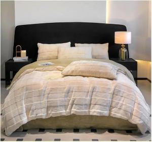 KYTGFH Комплект постельного белья зимний люкс утепленный плюшевый с всесезонным одеялом