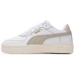 Классическая футболка 'Белый Серый' PUMA, Puma White-Light Tea Brown