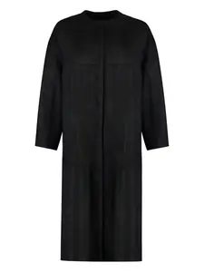 Замшевое пальто Salvatore Santoro, черный