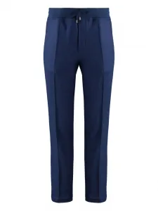 Шерстяные брюки со вставками Moorer, синий