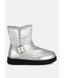 Ботильоны Jammy Buckle Strap Puffy Ankle Boots London Rag, серебряный