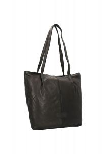 Сумка-шоппер Submarine кожаная 39 см HAROLD'S, черный