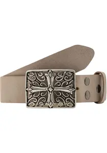 Кожаный ремень LIFEBURG by showroom 019° со сменной застежкой "Cross Schnürkel" Rettungsring By Showroom 019°, коричневый