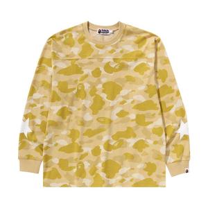 Футболка BAPE Color Camo Relaxed Fit Long-Sleeve Tee, Yellow